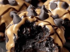 Chocolate Chip Cookie Dough Brownie Bombs