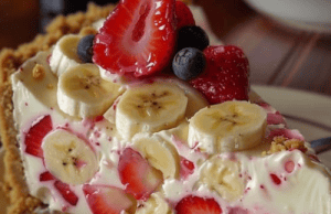 Banana-Strawberry Cheesecake Fantasy