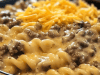 Cheesy Ground Beef Stroganoff Pasta Casserole