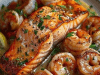 Garlic Butter Salmon & Shrimp