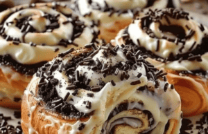 Oreo-Stuffed Cinnamon Rolls