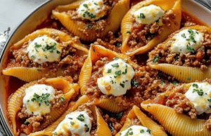 Beef Stuffed Shells with Ricotta