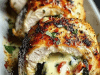 Roasted Red Pepper Spinach Stuffed Chicken