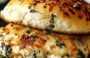 White Cheddar & Spinach Chicken Burgers