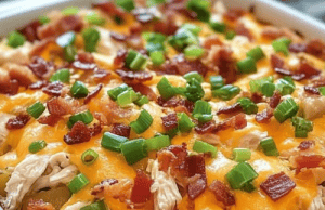 Loaded Baked Potato & Chicken Casserole