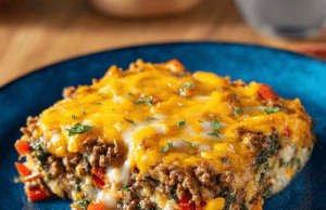 Lazy Keto Beef & Cauliflower Casserole