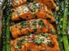 Butterfly Salmon with Asparagus (Fast and Healthy)