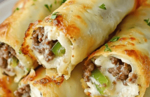 Keto Philly Cheesesteak Roll-Ups