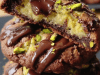 Pistachio-Filled Chunky Chocolate Cookies