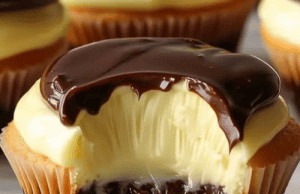 Boston Cream Pie Cupcakes
