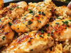 Chicken with Garlic Parmesan Rice