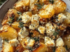 Roasted Potatoes with Baked Feta and Garlic