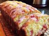 Lemon Rhubarb Loaf with Glaze