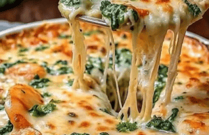 Cheesy Rich and Creamy Shrimp and Crab Spinach Dip