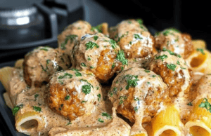 Jerk Chicken Meatball Pasta