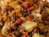 Ground Beef and Chopped Cabbage