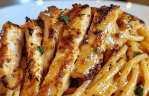Savory Cajun Chicken over Creamy Parmesan Linguine