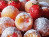 Strawberry Cheesecake Stuffed Donut Holes