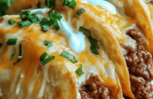 Easy Loaded Cheesy Pocket Tacos