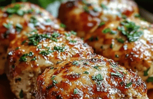 Garlic Parmesan Meatloaves