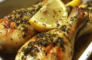 Lemon Garlic Roasted Chicken Drumsticks