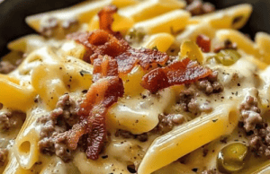 Loaded Bacon Cheeseburger Pasta