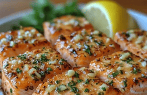 Crispy Lemon Garlic Salmon Bites
