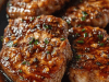 Pork Chops with a Crunchy Honey Garlic Sauce