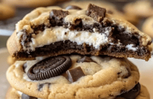 Oreo-Stuffed Chocolate Chip Cookies
