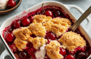 Old-Fashioned Cherry Cobbler