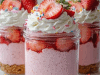 No-Bake Strawberry Cheesecake Jars