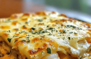 Garlic Butter Shrimp Scampi Lasagna