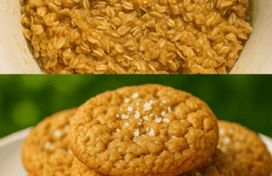 Salted Vanilla Oatmeal Cookies