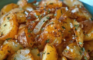 OVEN FRIED POTATOES & ONIONS – DON’T LOSE THIS!!