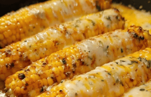 Cheesy Garlic Butter Corn on the Cob