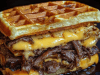 Bourbon-Maple Brisket Grilled Cheese Wafflewich