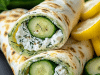Cucumber Cottage Cheese Wraps