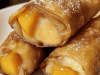 Peach Cobbler Egg Rolls