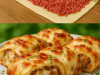 Savory Puff Pastry with Minced Meat and Cheese 🥟🧀