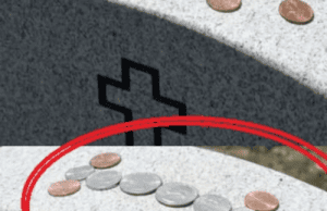 What Do the Coins on a Military Gravestone Mean?