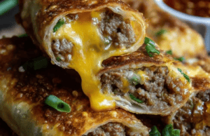 Cheeseburger Egg Rolls – All the Flavor of a Burger in a Crispy Wrap