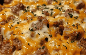 Garlic Butter Beef & Rice Skillet Magic