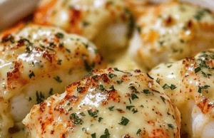 Broiled Lobster Tails in Creamy Garlic Butter Sauce