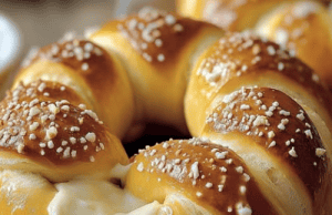 Mozzarella Stuffed Soft Pretzels