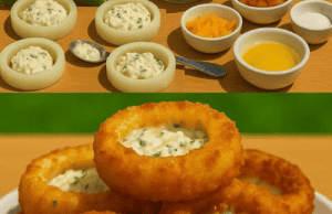 Jalapeño Popper Stuffed Onion Rings