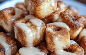 Cinnamon Roll French Toast Bites