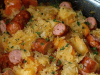 Polish Sausage, Sauerkraut & Potatoes (Crockpot Style)