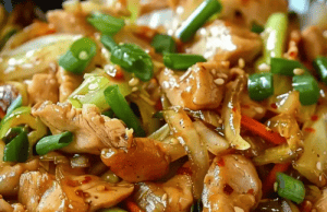 Chinese Chicken Cabbage Stir-Fry