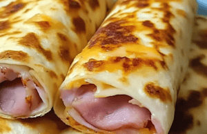 Air Fryer Chicken Ham Wraps