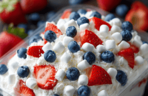 Red, White & Blue Cheesecake Salad